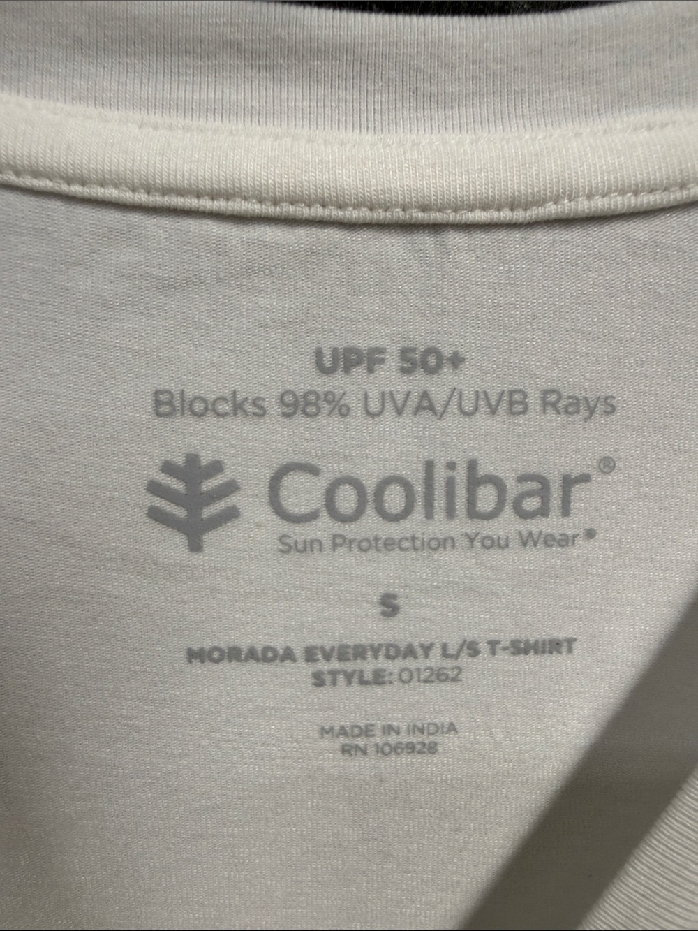 Coolibar White Long Sleeve UPF Sun Tee - Picture 2 of 8